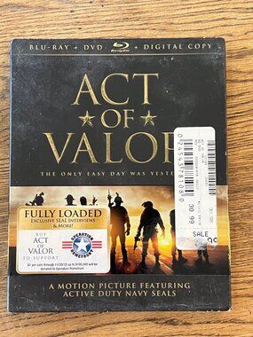 Act Of Valor 2012 Movie Blu-Ray + DVD + Digital Copy Pre-Owned